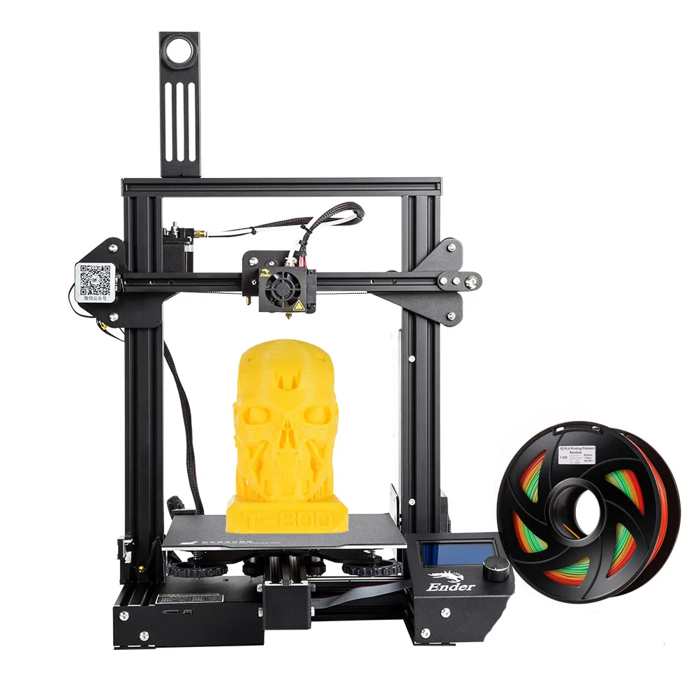 CREALITY 3D Ender-3 PRO 3d принтер Модернизированный магнит сборка пластина восстановление питания печать Ender 3 Pro MeanWell источник питания - Цвет: With 1kg colorful