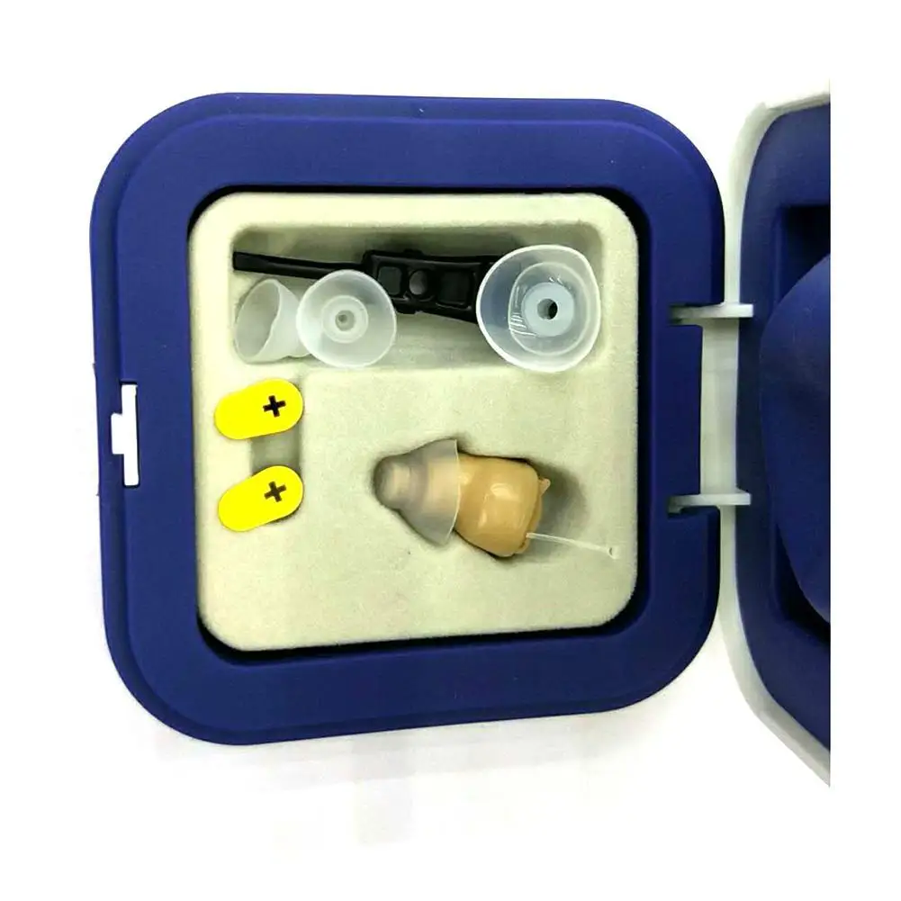 Portable Audiphones Mini invisible CIC Hearing Aid Digital Hearing Aids For Elderly With A10 Battery In The Ear Sound Amplifier