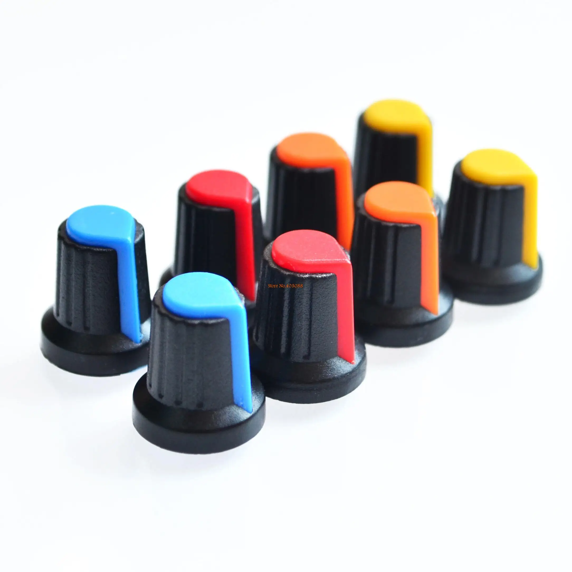 20Pcs High quality plastic potentiometers knobs Knob for single double