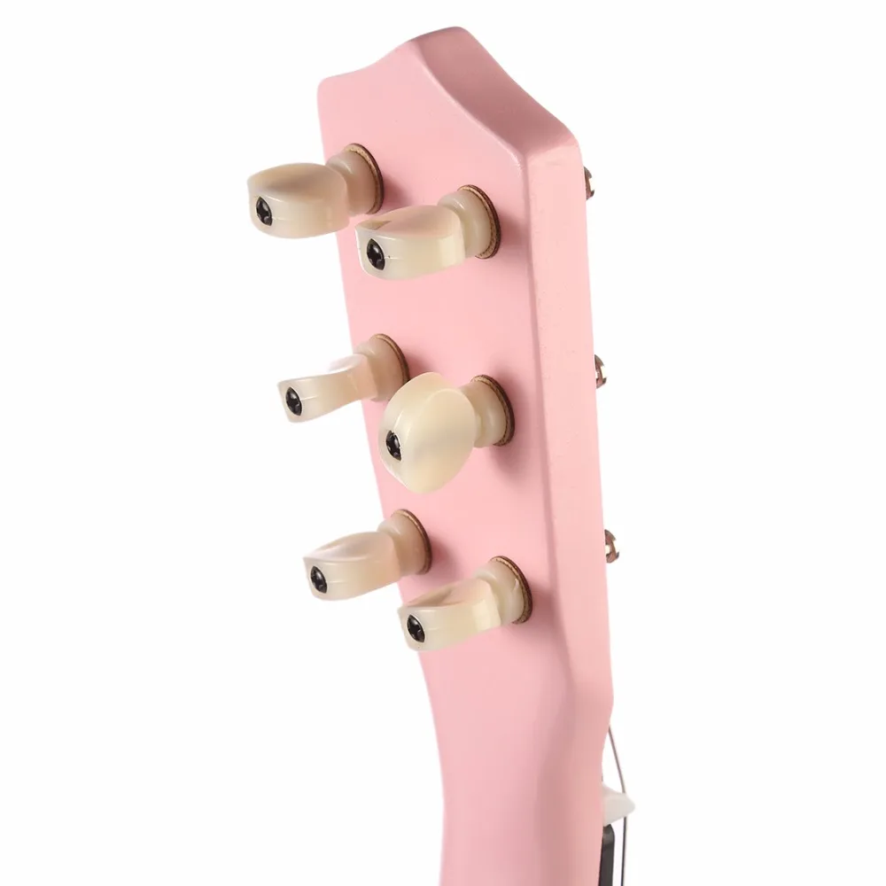 Skup Wysokiej jakości 21 Cal Cute Cartoon 6 ciąg Mini drewniana gitara dzieci Ukulele instrumenty muzyczne edukacyjne zabawki chłopcy dziewczęta prezenty