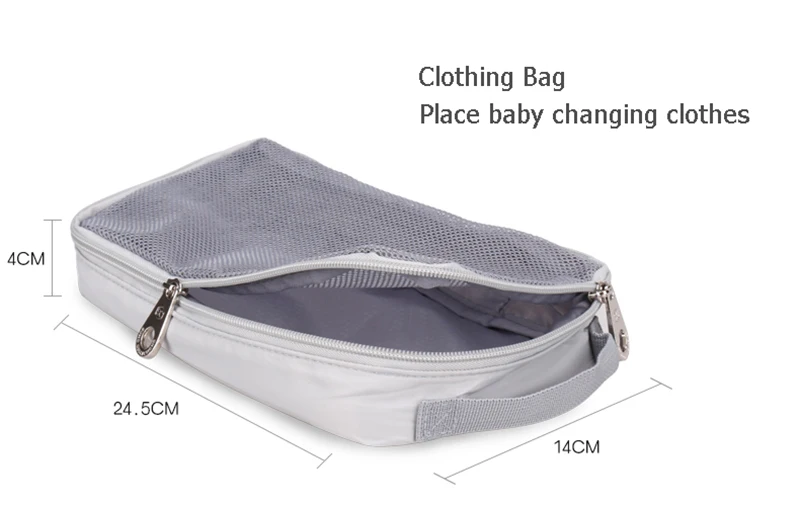 5 Pcs Baby Diaper Bag Large Capacity Baby Care Nappy Bags Multifunction Stroller Hang Tote Mummy Nylon Backpack Mochila BB6029 (17)