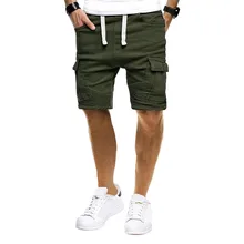 Feitong новые мужские военные карго шорты спортивная чистая цветная повязка рабочие повседневные короткие брюки на шнурке тактические шорты для мужчин