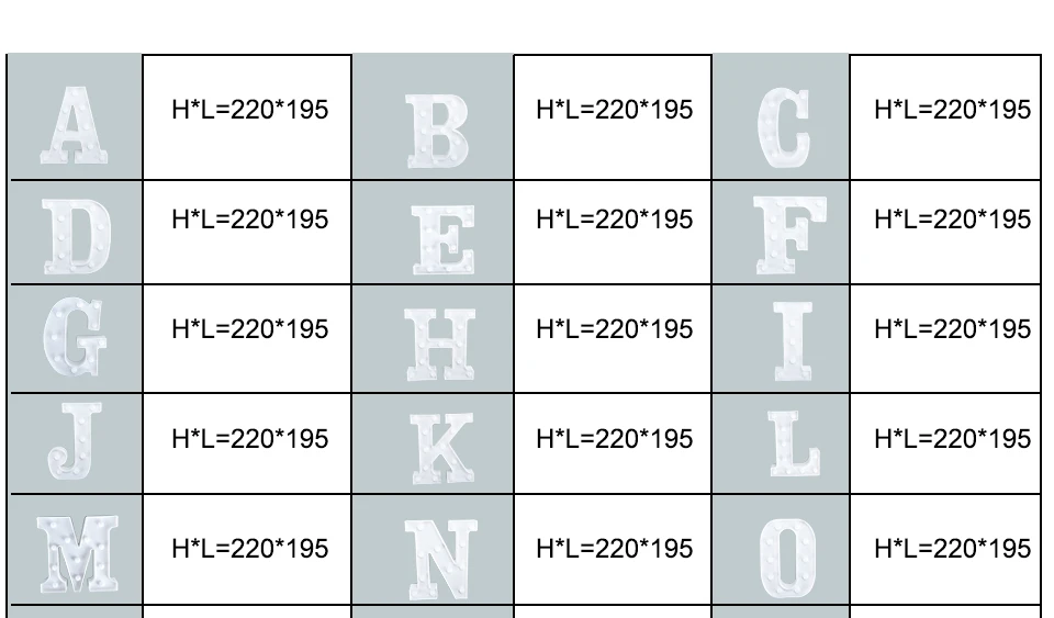 LED Night Light 3D Letters (3)