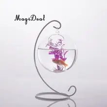 MagiDeal Термостойкое стекло шар форма стены подвесная ваза для цветов завод бутылка домашняя Спальня Гостиная Декор 10 см друг подарки