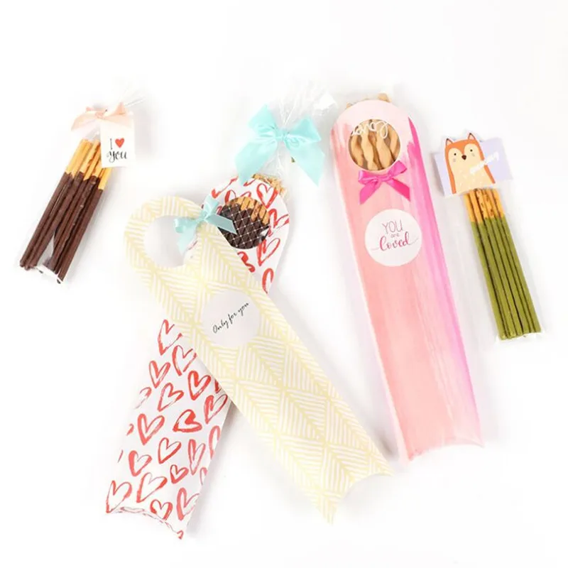 

DIY 30pcs 23.5X8X3CM new Pink black dots Long packaging small gift packaging cardboard box with handle Cookies Jewelry paper box