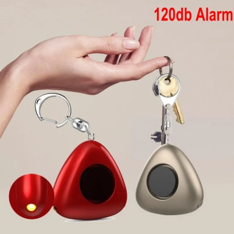 

120dB Personal security alarm Keychain with LED Flashlight Mini Self Defense Alarm Emergency Panic Anti-Attack SOS Alarm
