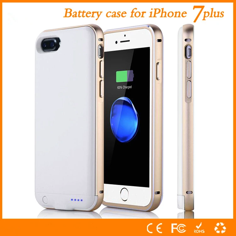imágenes para Cáscara del metal para apple iphone 7 plus caja de batería de alta calidad 4000 mAh de Energía Cubierta del Cargador Inteligente Para Iphone7 plus 5.5 caso imágenes para Cáscara del metal para apple iphone 7 plus caja de batería de alta calidad 4000 mAh de Energía Cubierta del Cargador Inteligente Para Iphone7 plus 5.5 caso