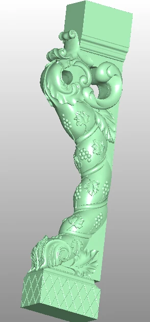 

3D model STL format file for cnc router engraving furniture sofa cabinet chair leg pattern Artcam 670