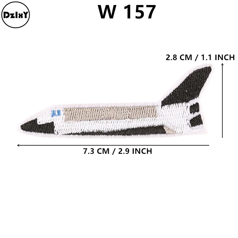 46 стилей) нашивки инопланетяне для одежды НЛО вышитые аппликации железо на космонавте значки полосы планеты наклейки на одежду - Цвет: 1-PCS-W-157