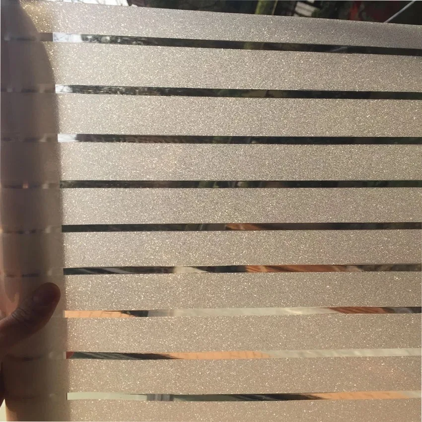 Матовая полоса оконная фольга пленка 3D приватность статическая цепляющая стеклянная наклейка для ванной комнаты офис Домашний самоклеящийся декоративный виниловый фильмы