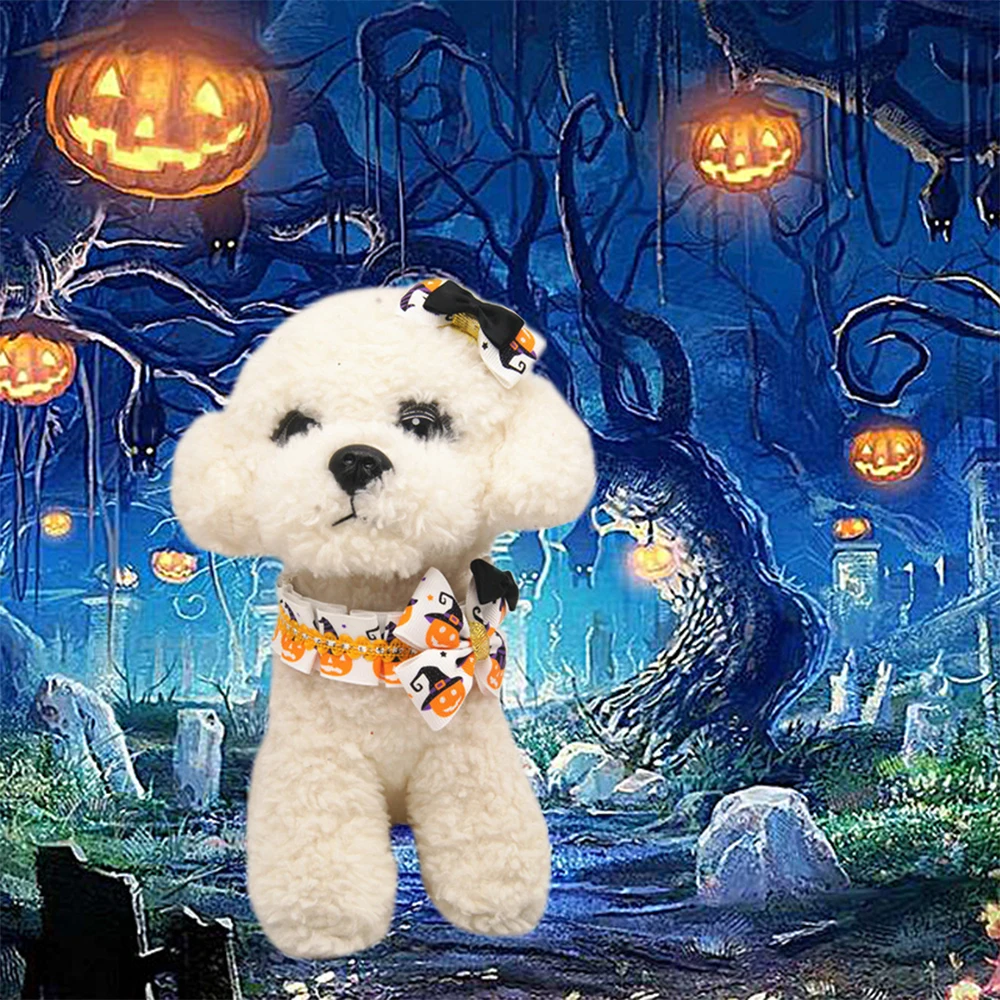 Pet шарф для Хэллоуина галстук на Хэллоуин кошачий ошейник регулируемый, для собак, кошек галстук-бабочка для маленьких собак Уход за щенком