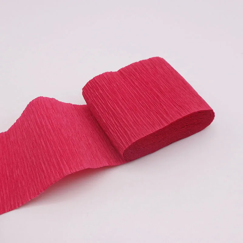 Red 5 см* 250 см многоцветный рулон гофрированной бумаги DIY цветок вечерние для душа ребенка предметы для украшения дня рождения Crinkled гофрированной бумаги ремесло - Цвет: Red
