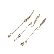 Милая мультяшная каваи Закладка с оленем для детей корейские канцелярские 3 вида стилей! Милый креативный ключ металлическая Закладка