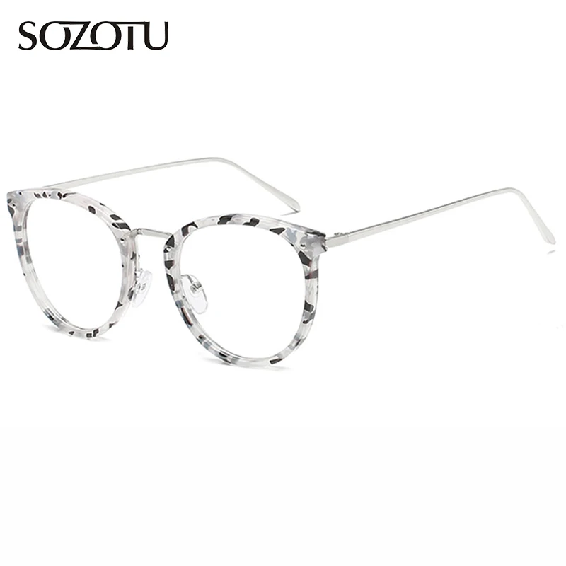 

SOTUZO Spectacle Frame Women Eyeglasses Myopia Prescription Computer Optical Clear Lens For Female Glasses Frame Eyewear YQ494