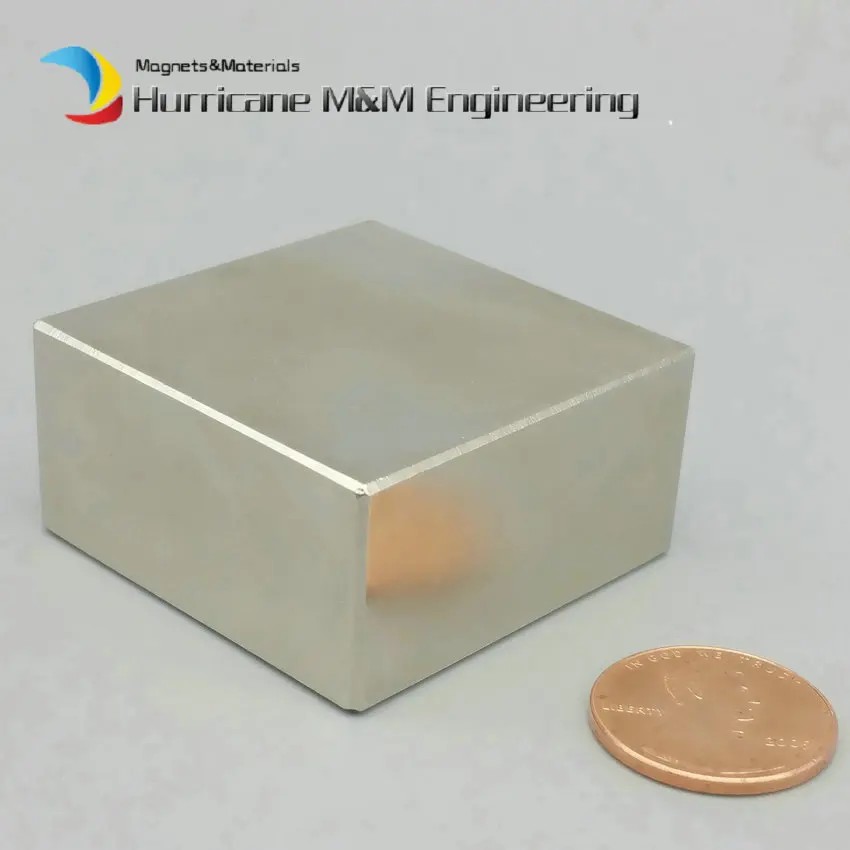 1 упаковка NdFeB Блок 40x40x20(+/-1) мм фильтр для воды Мощный Неодимовый Магнит Редкоземельные постоянные магниты класс N42 NiCuNi покрытием