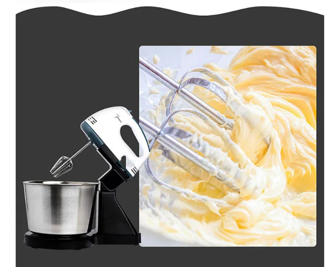  Egg beater electric home baking mini desktop automatic butter batter machine 7 gear 1.7L 100W Kitch - 32949376802
