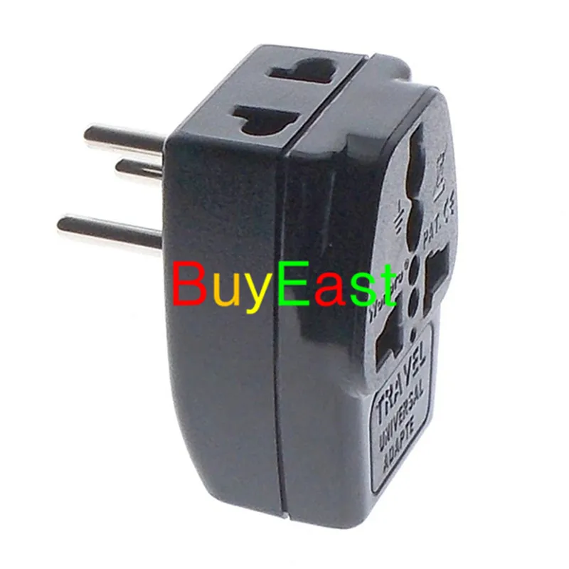 2 X ISRAEL Electrical Plug Adapter 3 Way Mulit Outlet Travel Plug