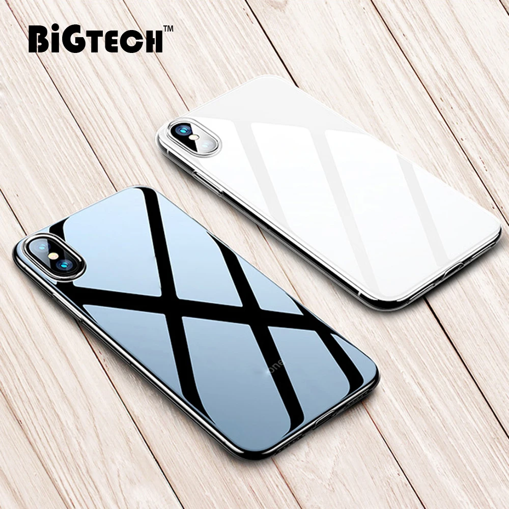 

For iPhone 11 Pro Max Super Plating Colorful Glass Case for iPhone XR X Xs Max 6s 7 8 Plus Glass Cover Coque for i7 i8 Soft Edge