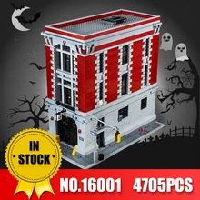 LEPIN 16001 Reais 4705 Pcs Ghostbusters Firehouse Sede legoINS 75827 Model Building Kits Modelo set Brinquedos Para Crianças