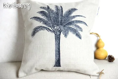 Nordic Style Green Plant Pattern Pillowcase Sofa Chair Cushion Waist Throw Pillow Home Decoration Hemorrhoid Seat Cushion