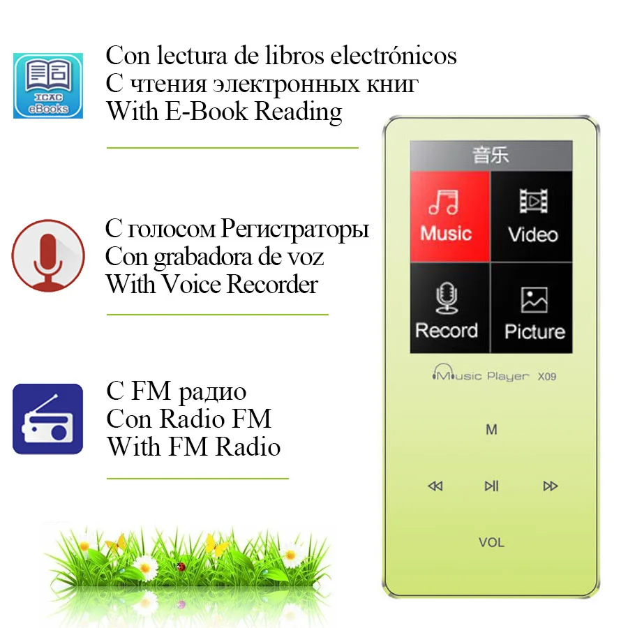 Hifi Mini USB Flac MP3 плеер Динамик Спорт металла без потерь Hi Fi плеера со встроенным