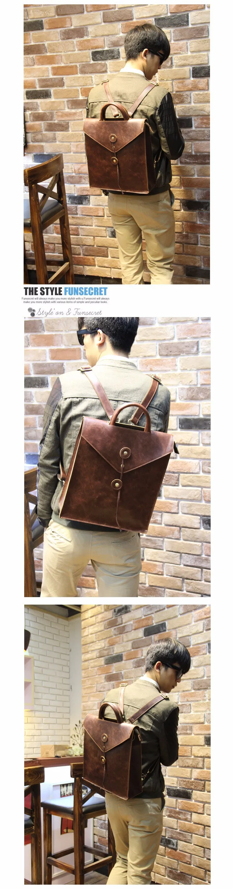 Повседневные винтажные мужские кожаные сумки desisgn/Искусственная искусственная кожа Crazy Horse мужской многоцелевой школьный рюкзак для путешествий
