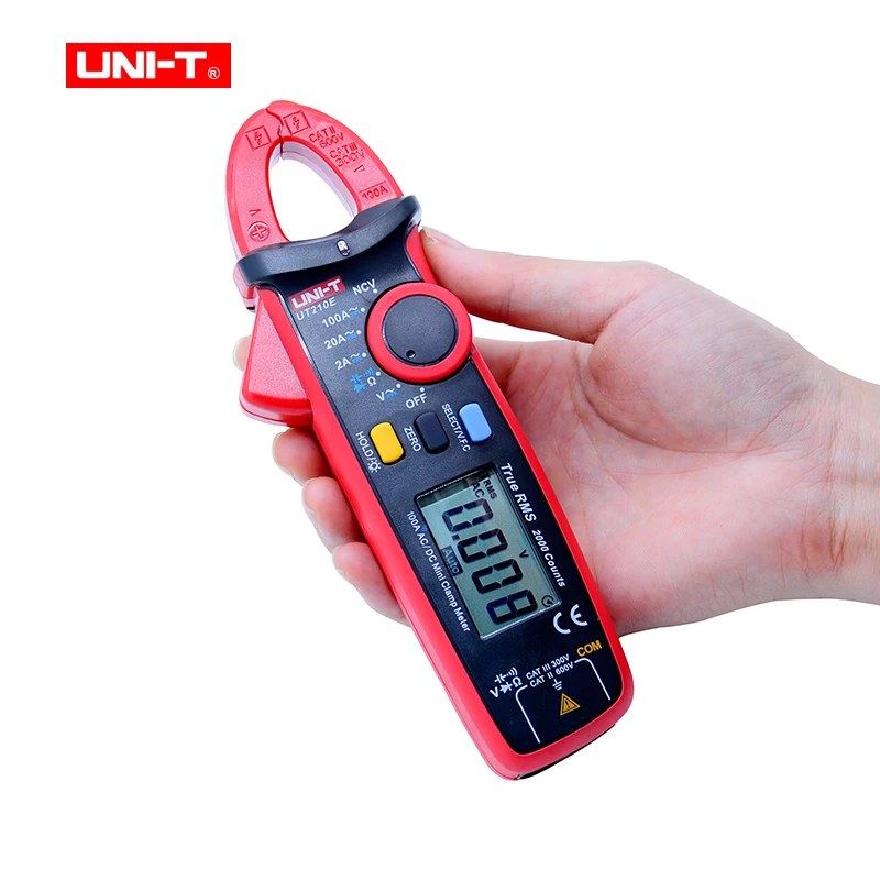 UNI T Мини цифровой токометр UT210E True RMS 2000 Количество ЖК дисплей Цифровые