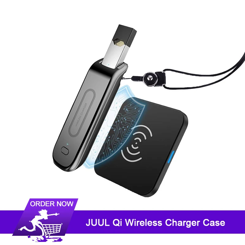 

Wireless Charger Qi Smart Quick Charge Fast Charger 5W For JUUL pod kit Power Bank Battery Charger Case