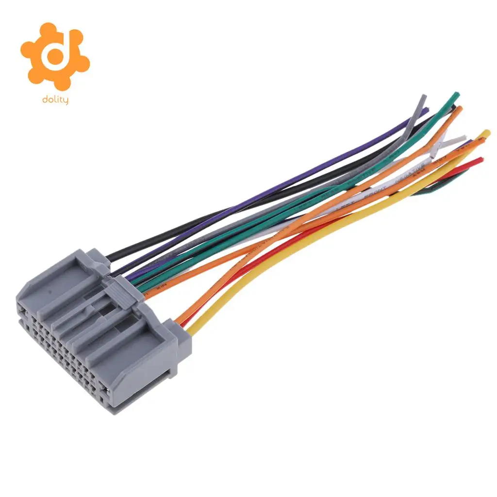 dolity Audio Car Stereo Wiring Harness CD Player Wire for Jeep Wrangler Compass