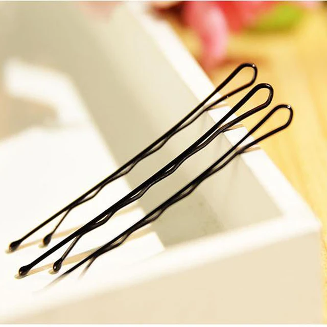 60Pcs Black Invisible U Hair Clips Wave Straight Hair Pins Grips