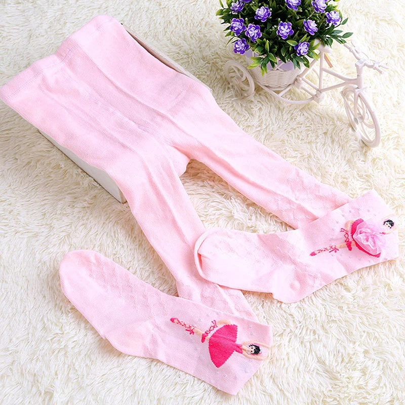 

2022 Baby Girls Tights Children Pantyhose Cute Princess Ballet Cotton Warm Stocking Kids Toddlers Tights Knit Dance Stockings