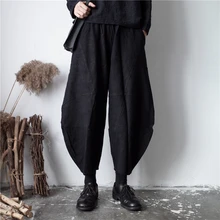 Новинка 27-44 мужская одежда GD стилист волос модные уличные свободные хлопковые льняные повседневные брюки плюс размер костюмы