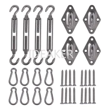 304 Нержавеющая сталь гироборд с колесами 8 дюймов квадратное крепление для тентов комплект оборудования для солнцезащитный навес Установка сверхповышенной мощности с помощью винтов