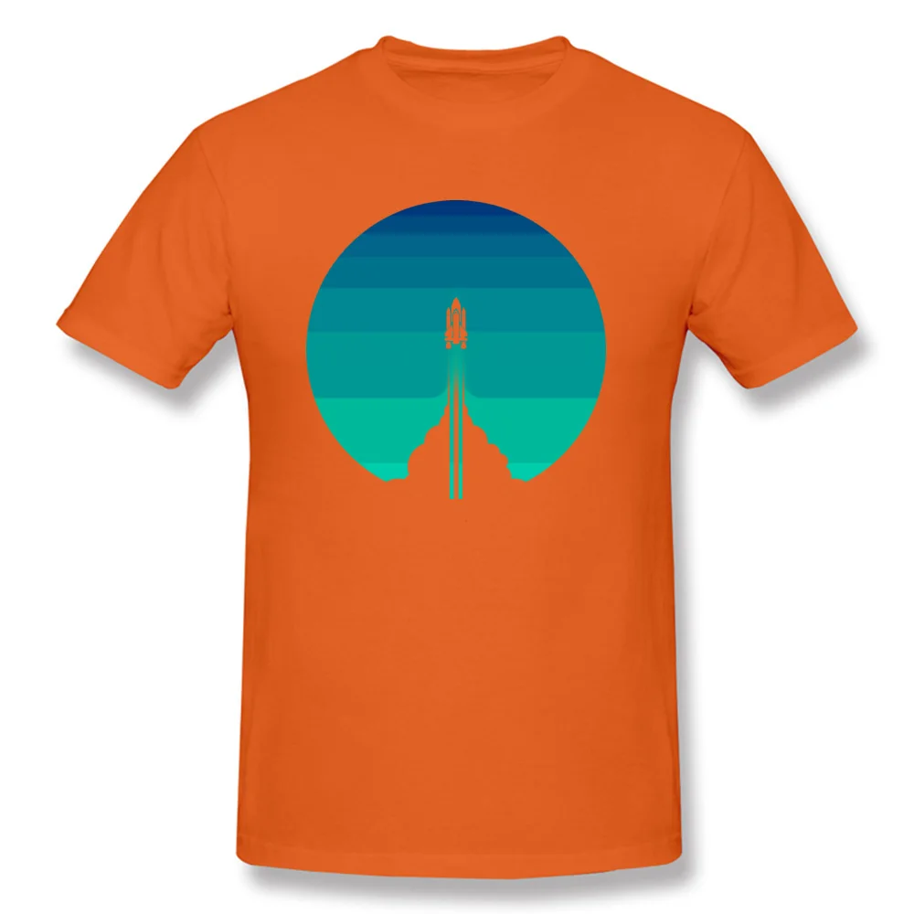 Into The Out Space Summer NEW YEAR DAY 100% Cotton Round Collar Men T Shirt Funny Tees On Sale Short Sleeve Tshirts Into The Out Space orange