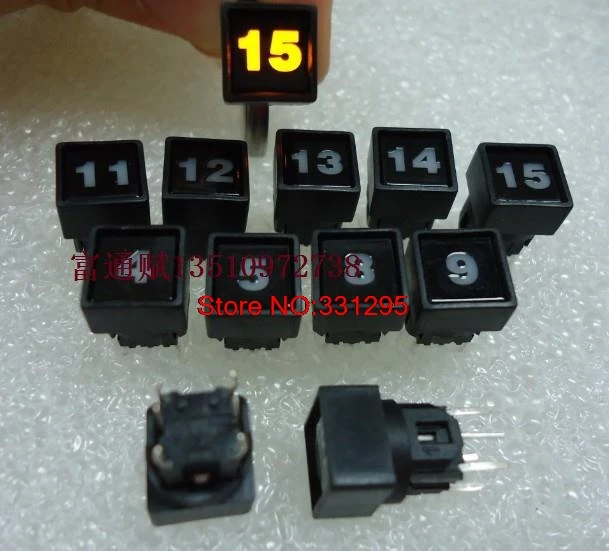 

Import original light touch switch 6 * 6 digital hat yellow light jog buttons