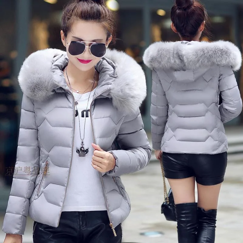 Chaud D'hiver Parkas rouge Feminino Noir Zy4166 blanc Nice Manteau Fourrure gris Veste rose De Capuchon Col Casaco bleu Femmes Hiver À eD2IYWEbH9