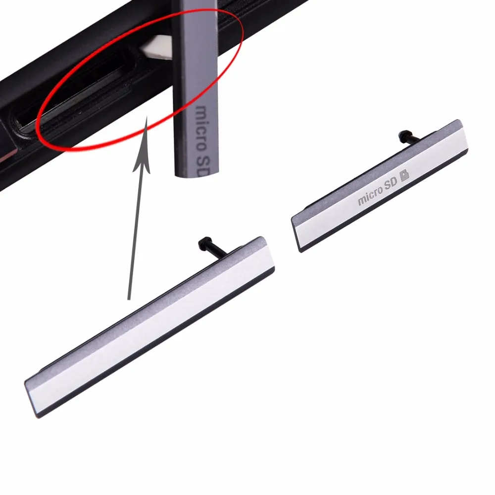 

SIM Card Cap + Micro SD Card Cap Dustproof Block Set for Sony Xperia Z2 / L50w