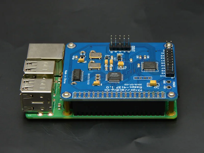Raspi + AK4137 цифровой сетевой плеер Поддержка I2S сигнала 32bit 384K DSD256 DOP до DSD/I2S для Raspberry