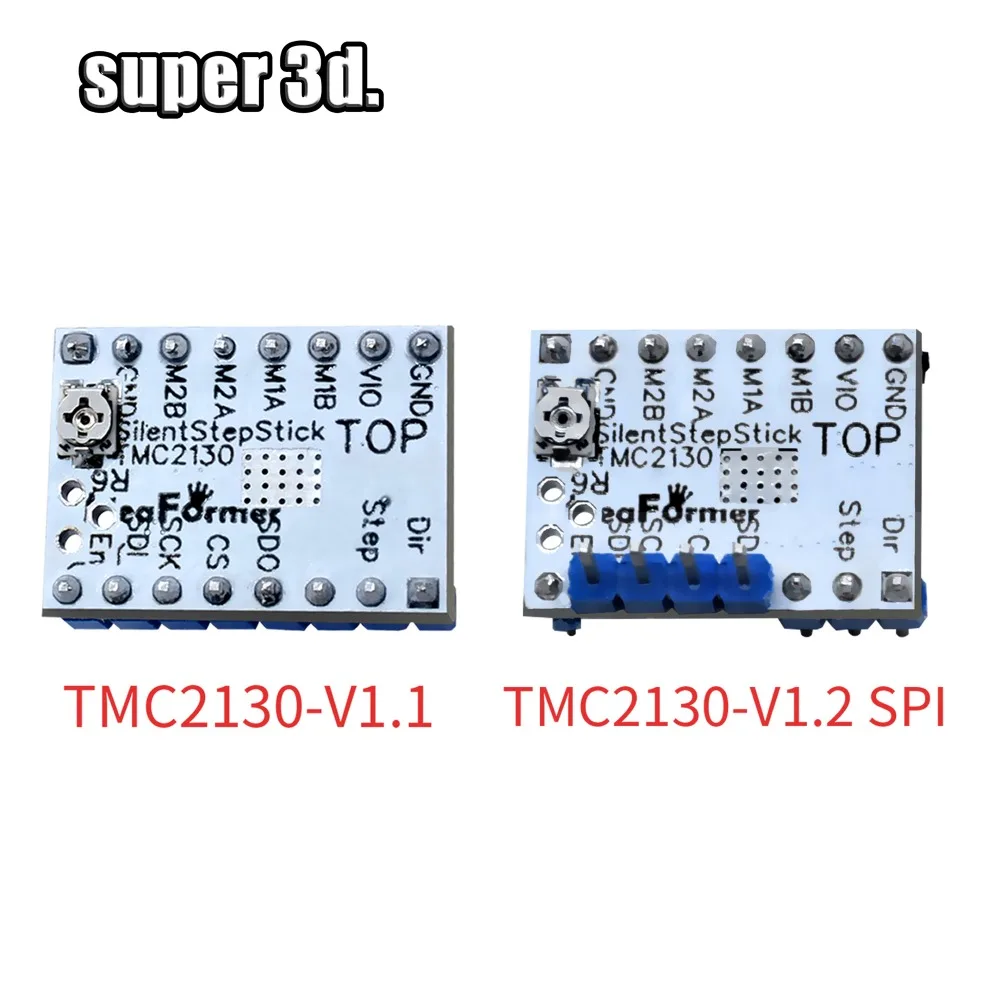 TMC2130 V1.1TMC2130SPI TMC2208 шаговый двигатель бесшумный драйвер StepStick бесшумный Отличная стабильность и защита с радиатором