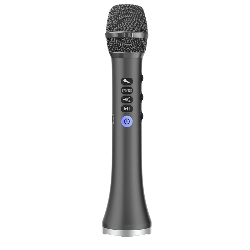 AABB-L-698D Профессиональный 20 Вт Портативный беспроводной Bluetooth караоке микрофон динамик с большой мощностью для пой/встречи