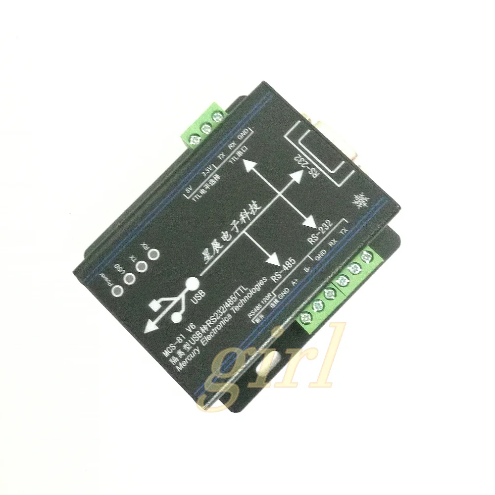 isolado usb para ttl rs232 rs485 magneticamente 01