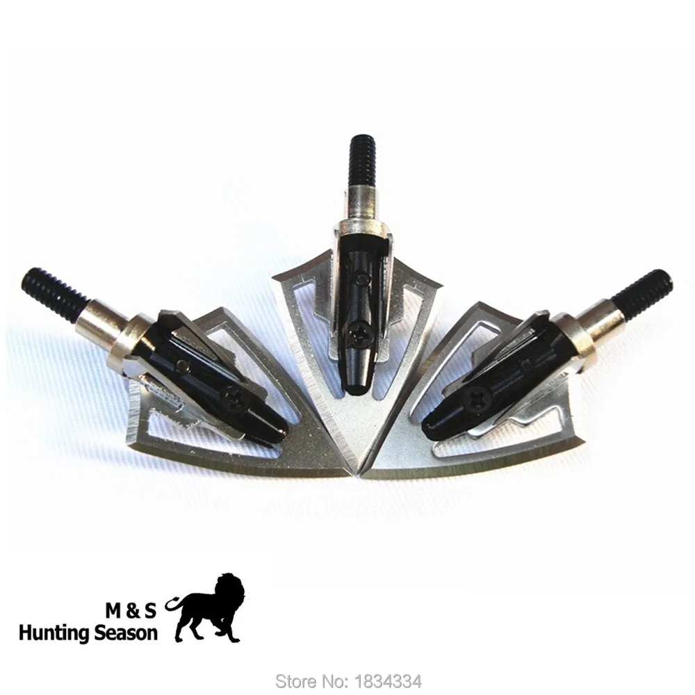 5 Blades Hunting Broadheads For Hunting Bow And Crossbow Arrowheads 3