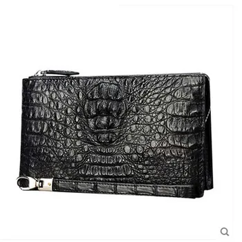 

jialante new Crocodile leather men clutch bag large capacity real crocodile leather man bag business hand bag multi - card