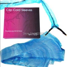 125 шт Татуировка зажим шнур рукава сумка одноразовый Синий Зажим шнур Обложка сумки чистый барьер поставка для татуировки зажим Шнур