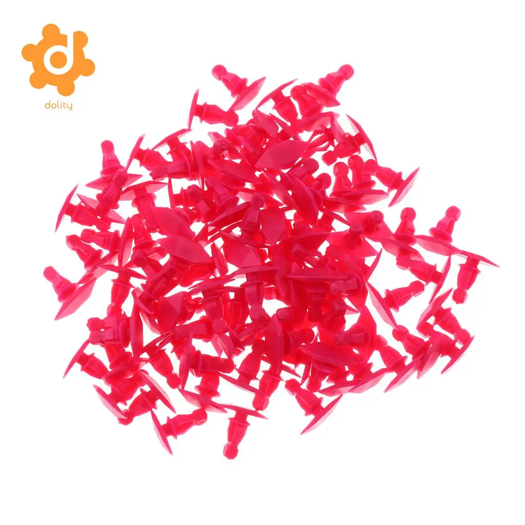 100 Pieces Nylon Car Sealing Strip Panel Rivets Fasteners for Nissan Pickup