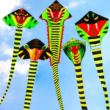 

free shipping high quality 30m snake kite cobra kite with reel line weifang kite factory children kitesurf octopus albatross