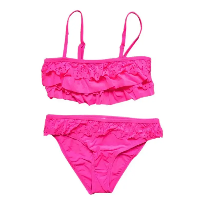 2019 Newest Children Swimwear Baby Kids Cute Bikini Girls Two Pieces Swimsuit Bathing Suit Beachwear PQ98