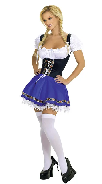 Sexy Dutch Beer Girl Cosplay Halloween Adult Costume Fancy Dress Oktoberfest Clubwear Sexy Dutch Beer Girl Cosplay Halloween Adult Costume Fancy Dress Oktoberfest Clubwear