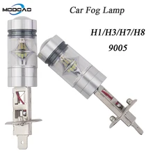 Confezione da 2 Auto luci led auto nebbia lampade vehicel fendinebbia luci di marcia diurna luce H1 H3 H7 H8 9005 anti-nebbia leggera