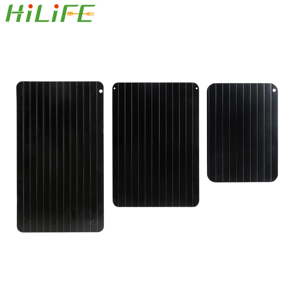 HILIFE Kitchen Tool Aluminium Alloy Thaw Frozen Food Meat Fish Physical Natural Efficient Defrosting Trays